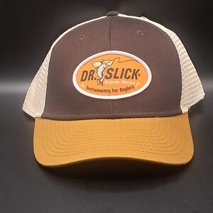Dr. Slick Brown and Tan Mesh Cap